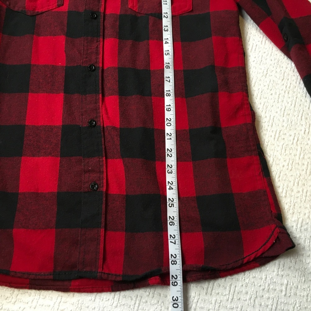 Busch Beer Mens M Buffalo Plaid Flannel Shirt Button Up Lumberjack Americana‎ - Picture 5 of 7